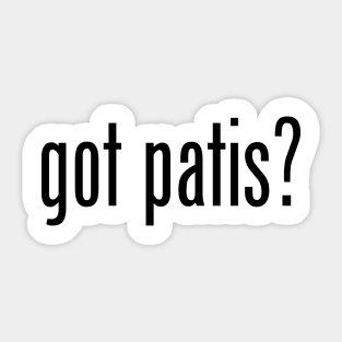 Got Patis? Filipino Food Humor Design by AiReal Apparel Sticker